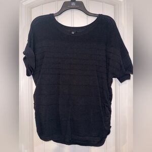 Black and grey (2)Women's Short Sleeve Knit Top